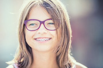 girl with braces
