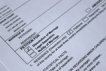 divorce complaint paper